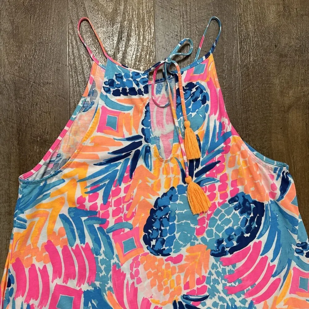 Lilly Pulitzer Margot Swing Dress in Goombay Smashed Pineapple Size Large - Picture 12 of 13
